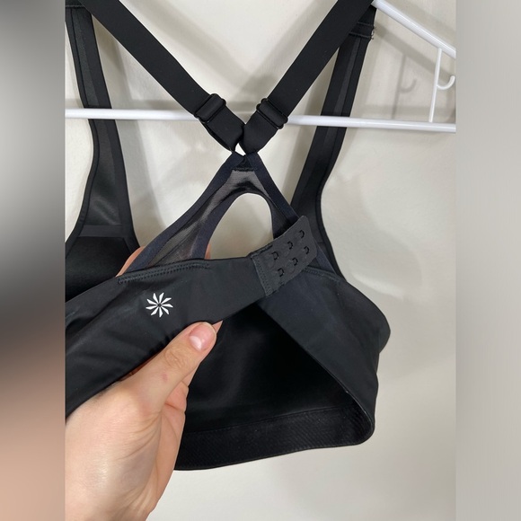 Athleta Advance Bra Black Sport Gym Size 34B - Picture 5 of 12